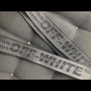 Gray Off-White Industrial Belt